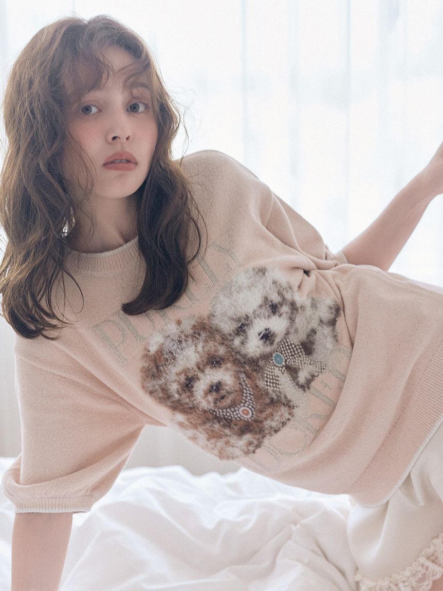 SNIDEL HOME「DOGラメジャガードプルオーバー」|ルームウェア|