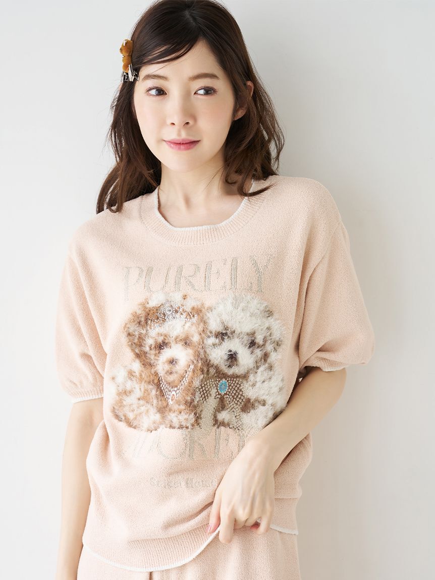 SNIDEL HOME「DOGラメジャガードプルオーバー」|ルームウェア|