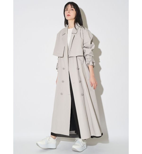 ELENDEEK「2WAY TRENCH CT」|トレンチコート|ライトグレー