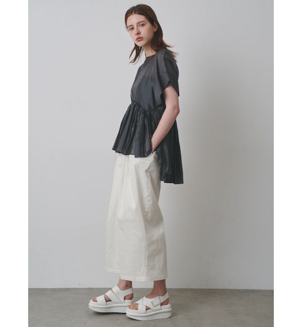 ELENDEEK「ROLL UP PEPLUM BL」|シャツ・ブラウス|