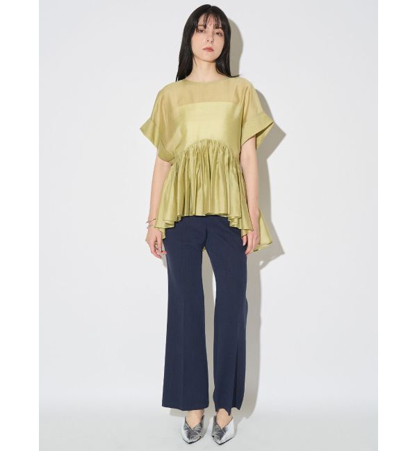 ELENDEEK「ROLL UP PEPLUM BL」|シャツ・ブラウス|