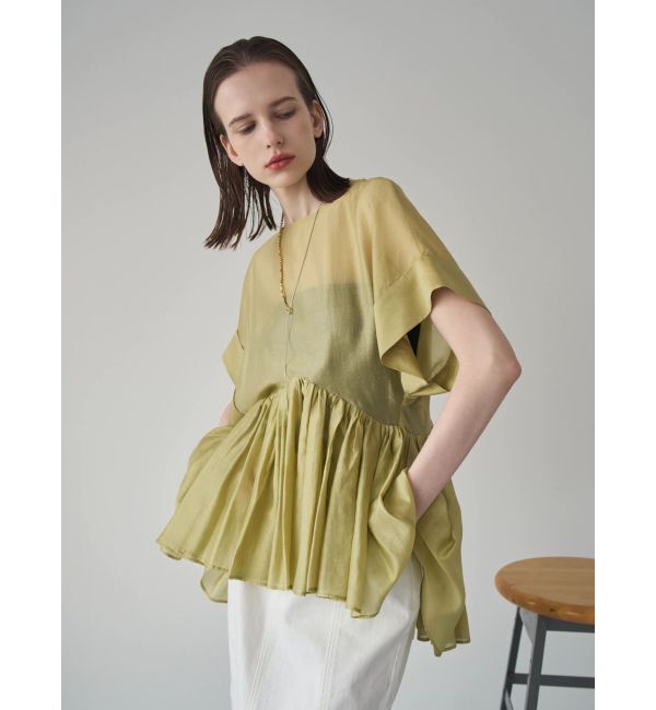 ELENDEEK「ROLL UP PEPLUM BL」|シャツ・ブラウス|
