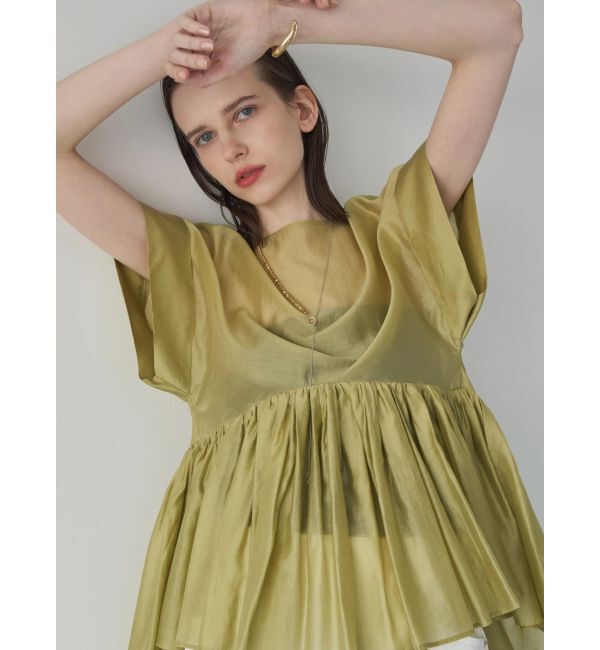 ELENDEEK「ROLL UP PEPLUM BL」|シャツ・ブラウス|