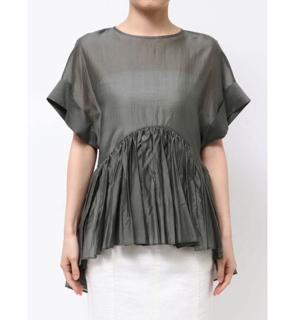 ELENDEEK「ROLL UP PEPLUM BL」|シャツ・ブラウス|