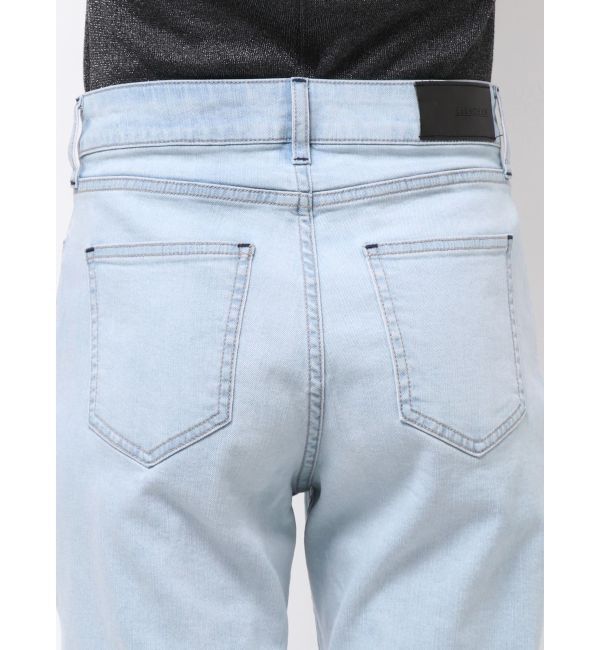 ELENDEEK「SEMI FLARE ROUGH DENIM WIDE PT」|デニム|