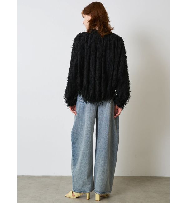 ELENDEEK「PANEL TUCK DENIM WIDE PT」|デニム|
