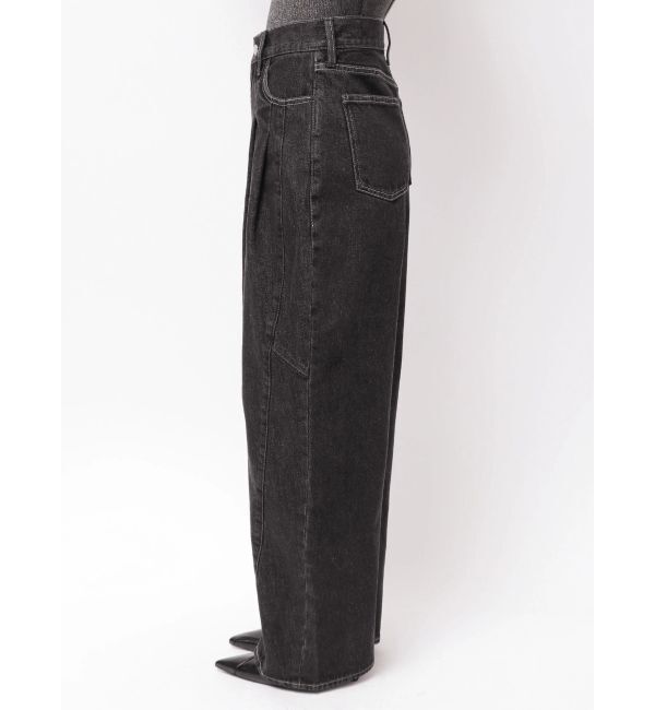 ELENDEEK「PANEL TUCK DENIM WIDE PT」|デニム|