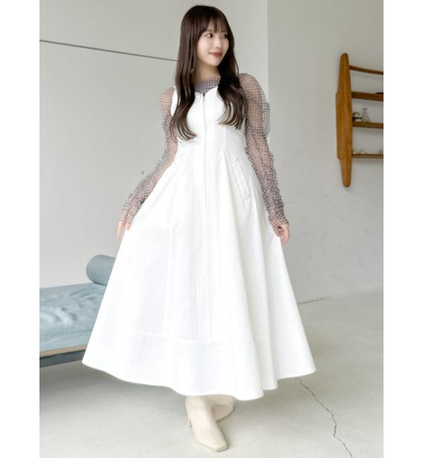 dazzlin「ワンショルギャザーシアートップス」|Tシャツ・カットソー|