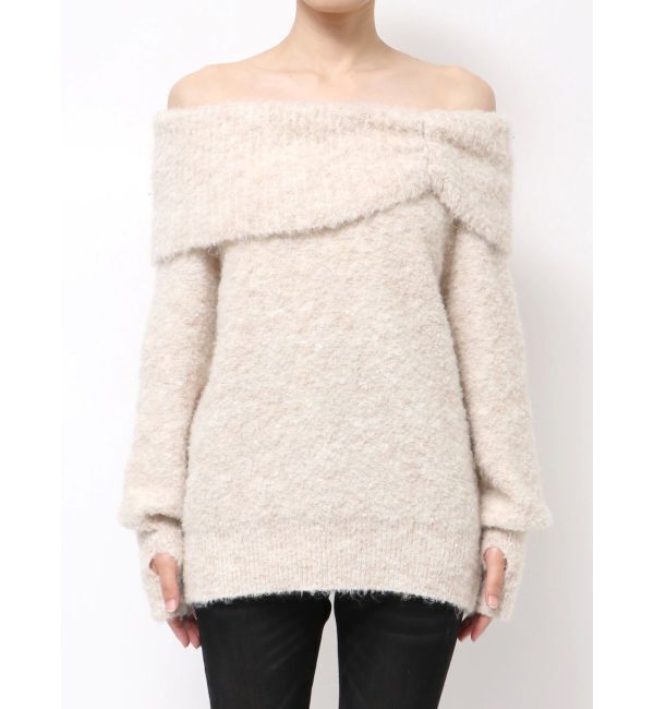 EMODA「TUCK OFF SHOULDER KNIT」|ニット・セーター|