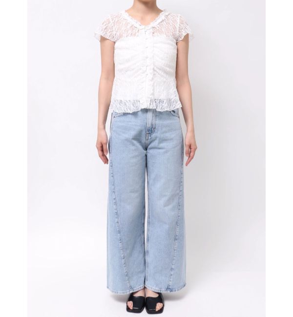 LAGUNAMOON「レースフリルペプラムトップス」|Tシャツ・カットソー|