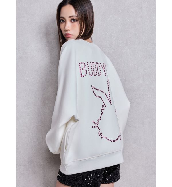 GYDA「BUDDYED BUNNY STUDS BIGプルオーバー」|スウェット・ジャージ|
