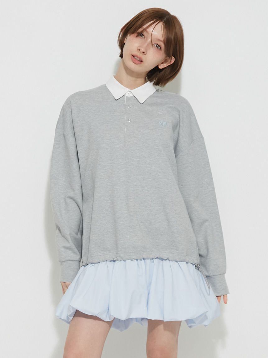 FURFUR「【WEB限定カラー】ドッキングラガースウェットワンピース」|ワンピース|GRY