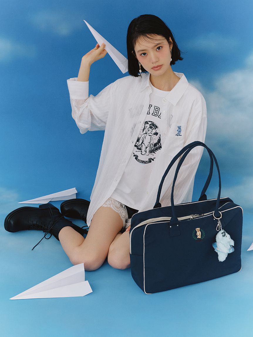 LILY BROWN「【Lily Bear】シュシュセットシアーシャツ」|シャツ・ブラウス|