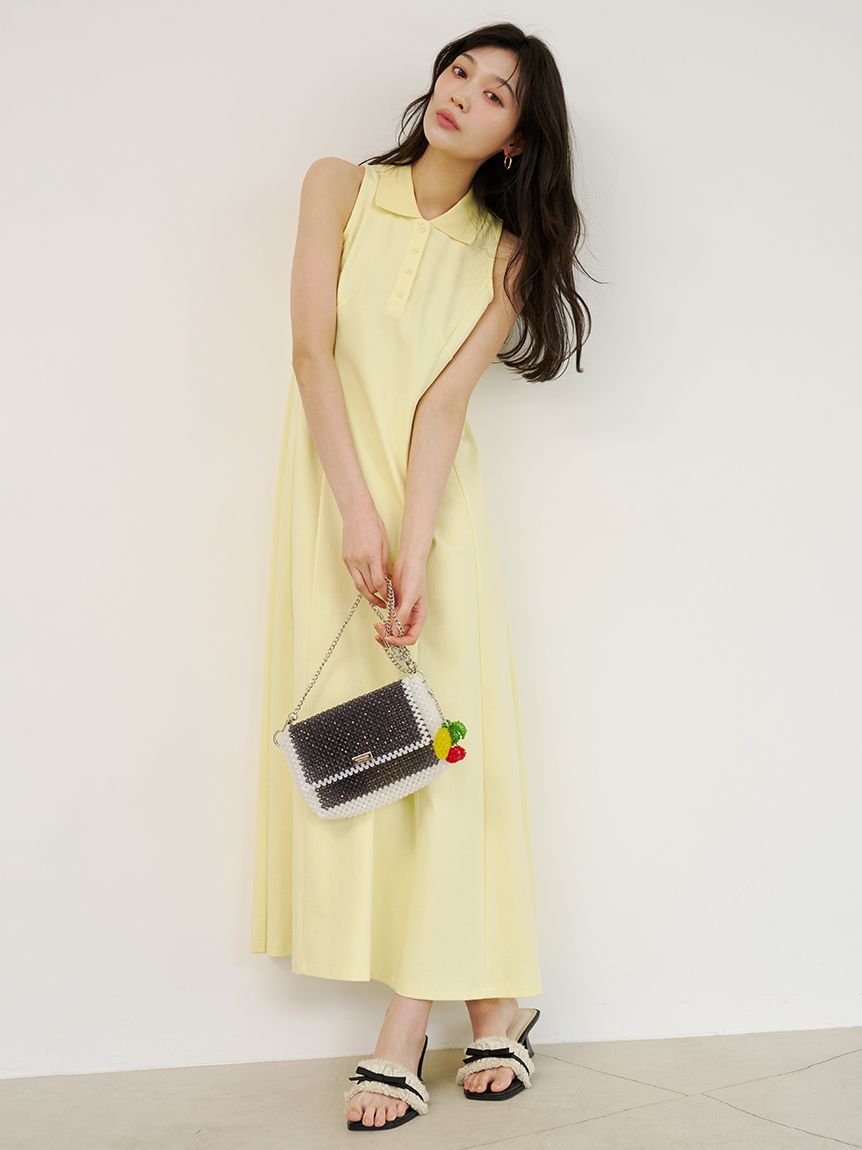 LILY BROWN「【限定カラー】アメスリポロワンピース」|ワンピース|YEL