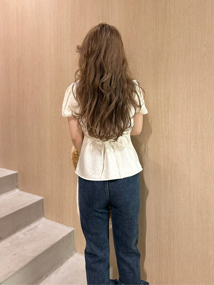 LILY BROWN「ヴィンテージレースサテントップス」|Tシャツ・カットソー|