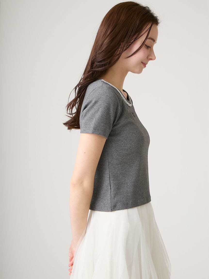 CELFORD「【洗える】【HANAE MORI&times;CELFORDコラボ】ロゴカットトップス」|Tシャツ・カットソー|