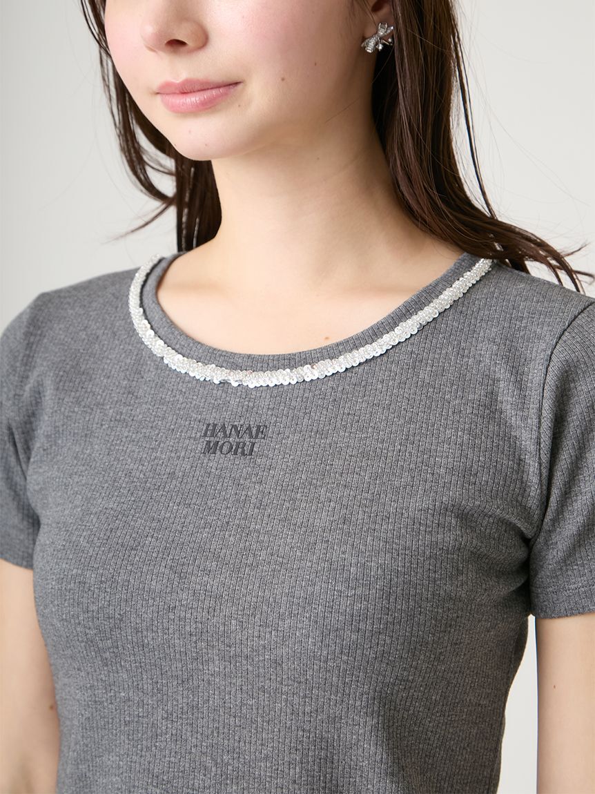 CELFORD「【洗える】【HANAE MORI&times;CELFORDコラボ】ロゴカットトップス」|Tシャツ・カットソー|