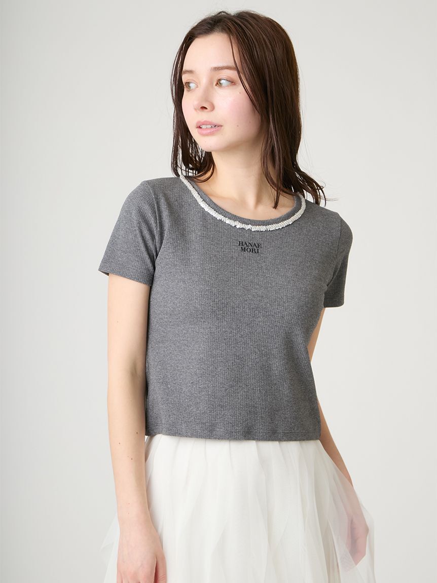 CELFORD「【洗える】【HANAE MORI&times;CELFORDコラボ】ロゴカットトップス」|Tシャツ・カットソー|CGRY