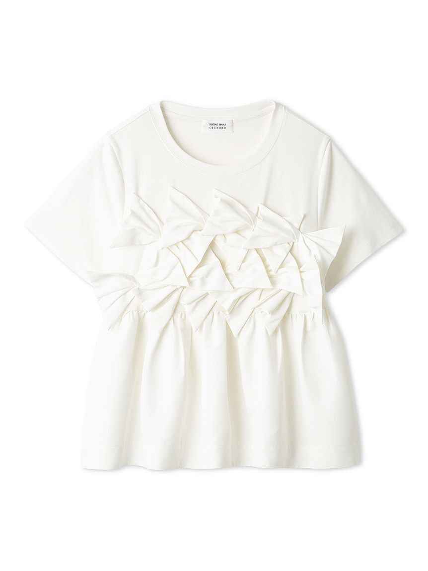 CELFORD「【HANAE MORI&times;CELFORDコラボ】バタフライリボンチュニック」|Tシャツ・カットソー|