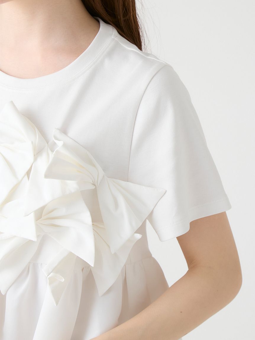 CELFORD「【HANAE MORI&times;CELFORDコラボ】バタフライリボンチュニック」|Tシャツ・カットソー|