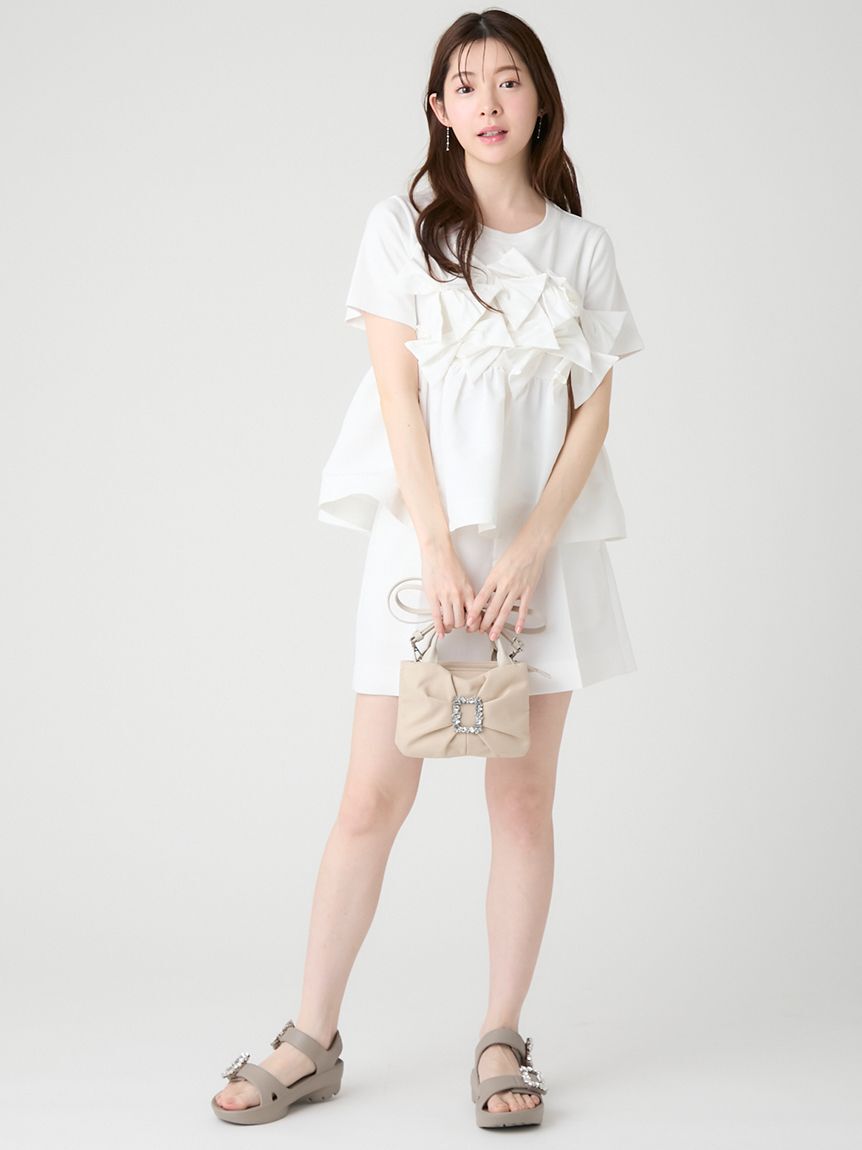 CELFORD「【HANAE MORI&times;CELFORDコラボ】バタフライリボンチュニック」|Tシャツ・カットソー|