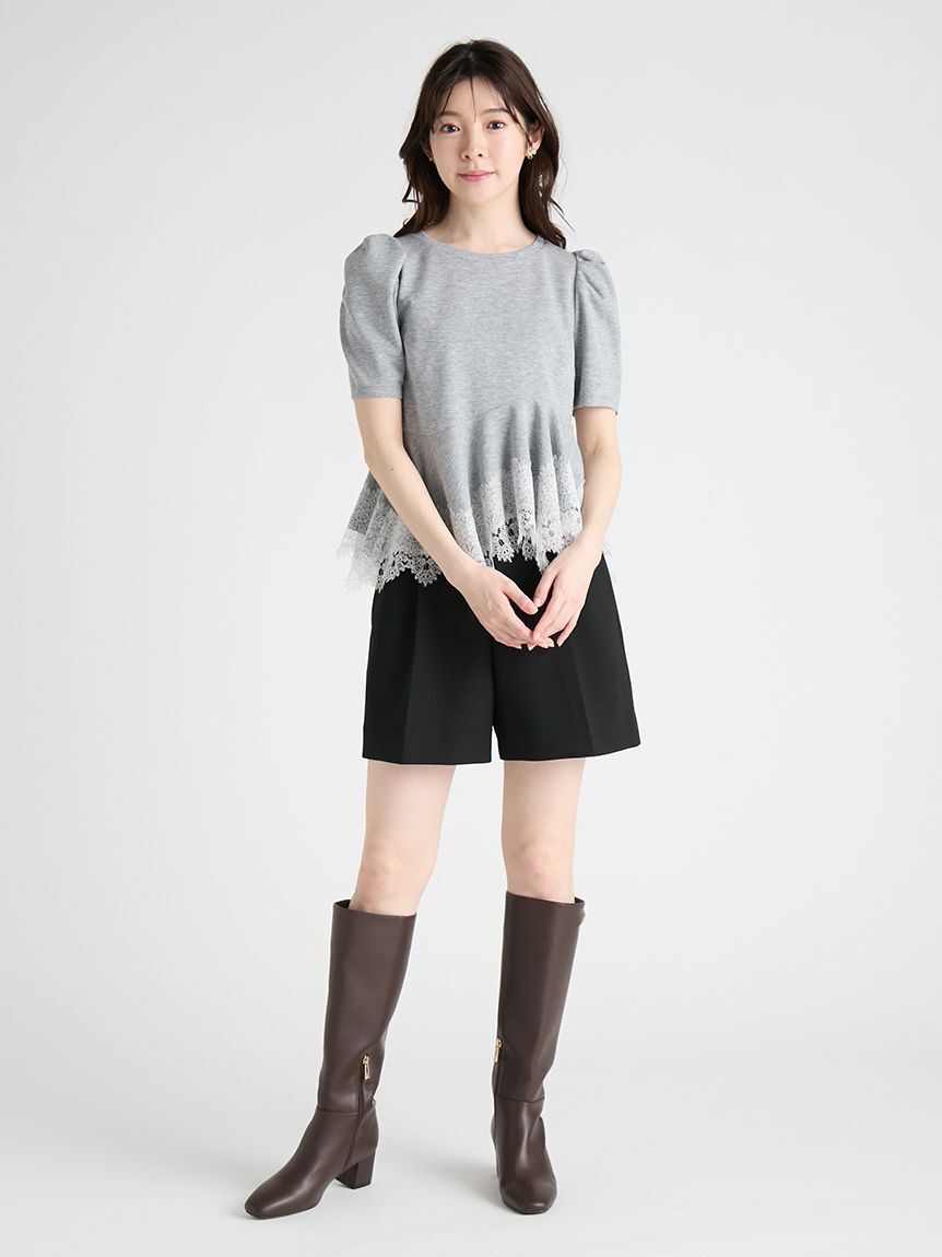 CELFORD「レーストリムペプラムカットソー」|Tシャツ・カットソー|