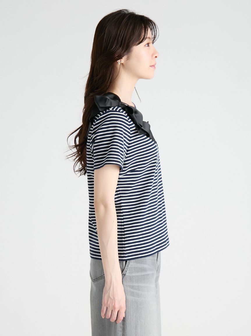 CELFORD「アシメリボンTシャツ」|Tシャツ・カットソー|
