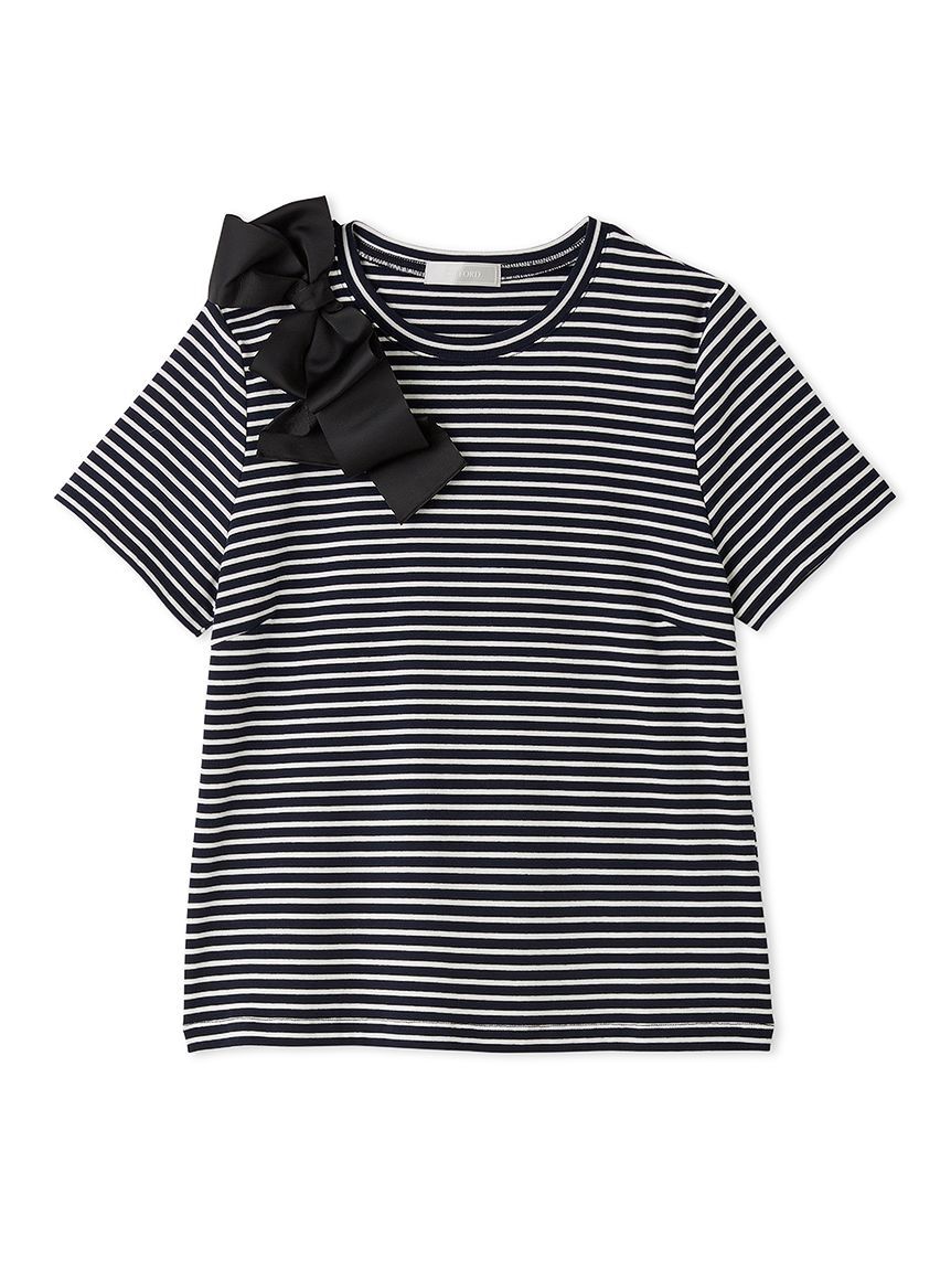 CELFORD「アシメリボンTシャツ」|Tシャツ・カットソー|
