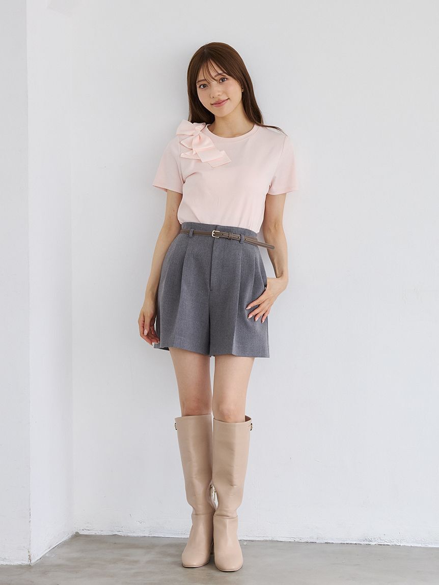 CELFORD「アシメリボンTシャツ」|Tシャツ・カットソー|