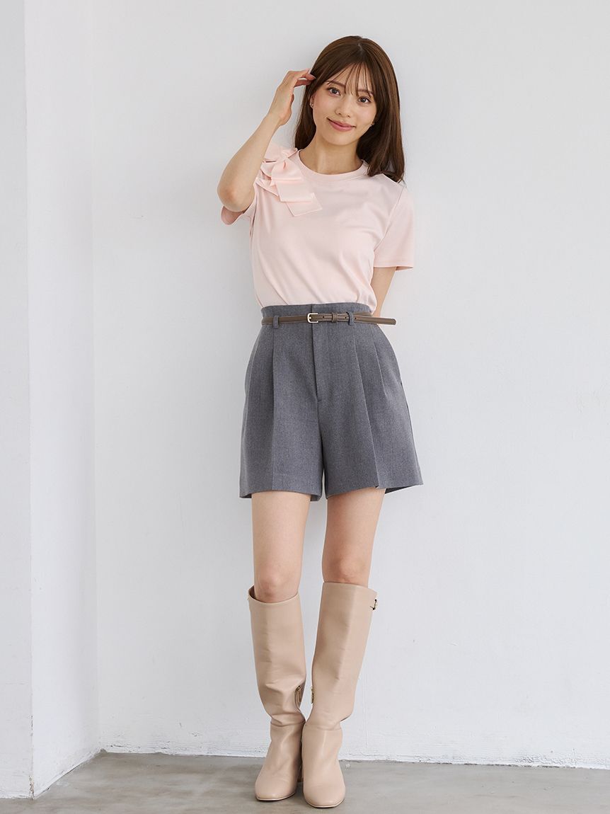 CELFORD「アシメリボンTシャツ」|Tシャツ・カットソー|