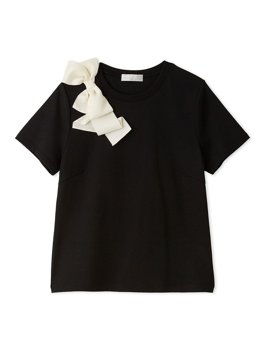 CELFORD「アシメリボンTシャツ」|Tシャツ・カットソー|BLK