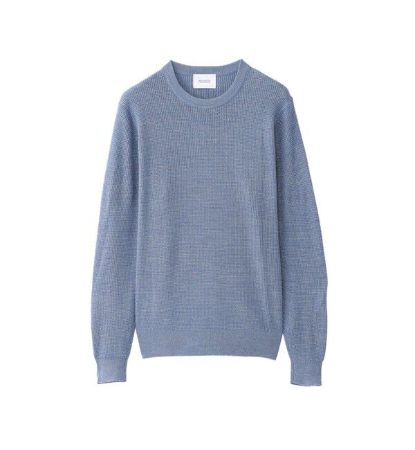 MACKINTOSH PHILOSOPHY「【WEB&一部店舗限定】ミニワッフル クルーネックプルオーバー」|ニット・セーター|ブルー