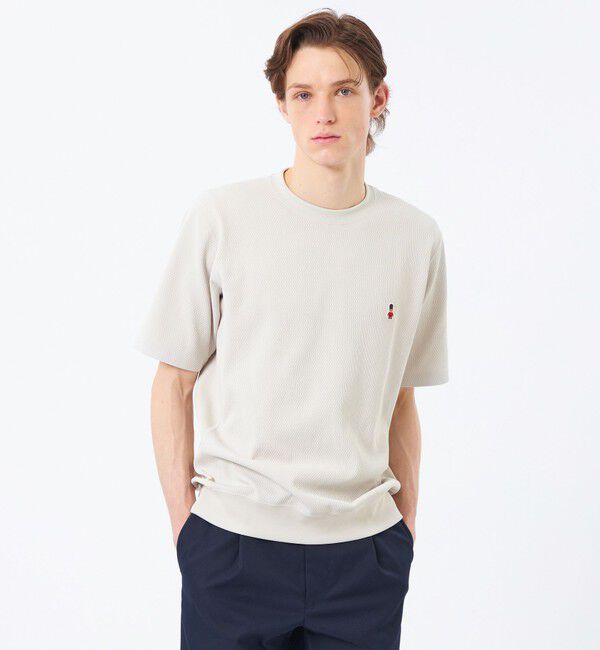 MACKINTOSH PHILOSOPHY「BUCKINGHAM BEAR スウェットTシャツ ミリタリーワッフル」|Tシャツ・カットソー|エクリュ