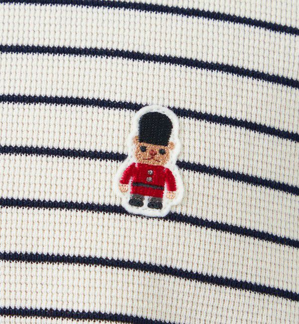 MACKINTOSH PHILOSOPHY「BUCKINGHAM BEAR ヘンリーネックTシャツ サーフニットボーダー」|Tシャツ・カットソー|