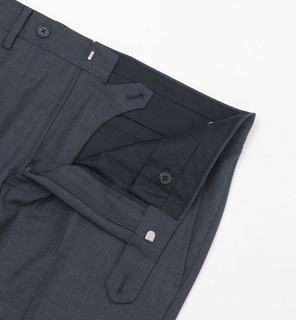 MACKINTOSH PHILOSOPHY「【WEB&一部店舗限定】トロッター テーパードトラウザーズ ウール混マイクロ千鳥」|スラックス|