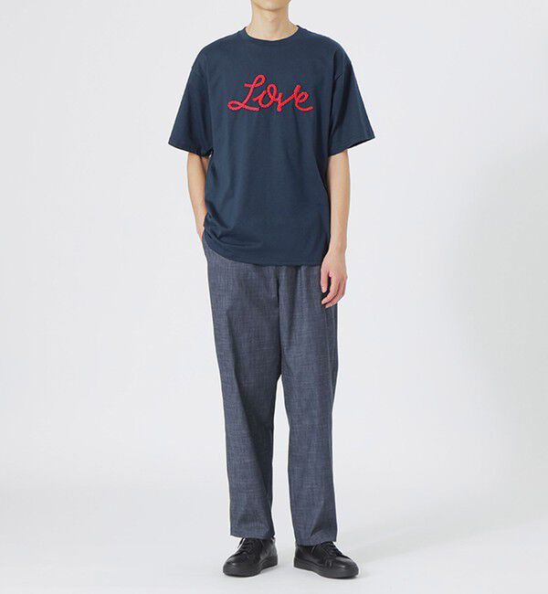  「LOVEコード刺繍Tシャツ」|Tシャツ・カットソー|