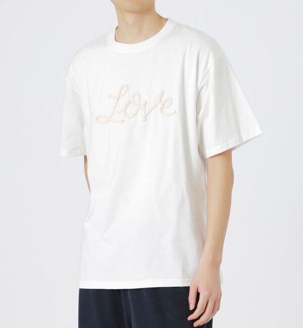  「LOVEコード刺繍Tシャツ」|Tシャツ・カットソー|