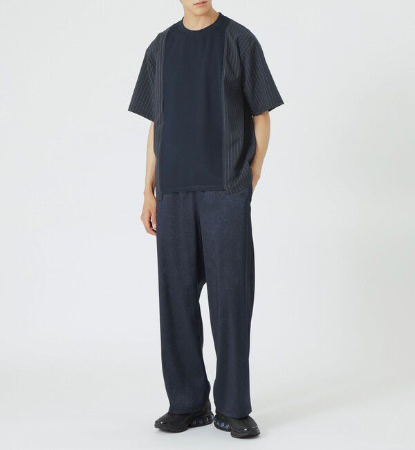  「ストライプブロッキングTシャツ」|Tシャツ・カットソー|