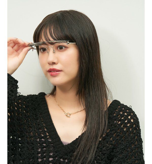  「ボストン型 メガネ｜伊達メガネ｜ビジネス｜Zoff｜FLIPUP(跳ね上げ式) レンズ交換券付」|メガネ|グレー