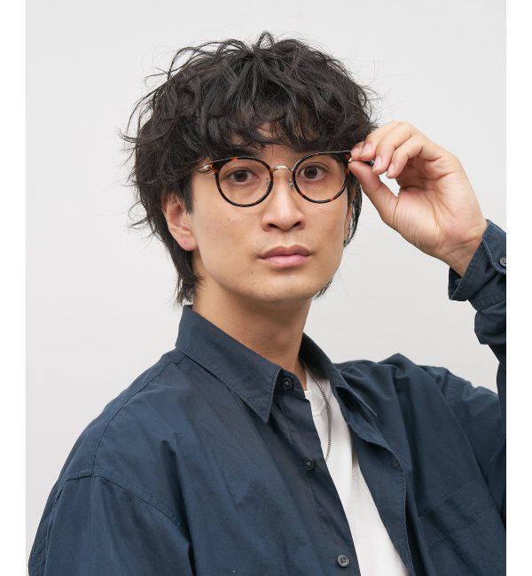  「ボストン型 メガネ｜伊達メガネ｜ビジネス｜Zoff｜FLIPUP(跳ね上げ式) レンズ交換券付」|メガネ|
