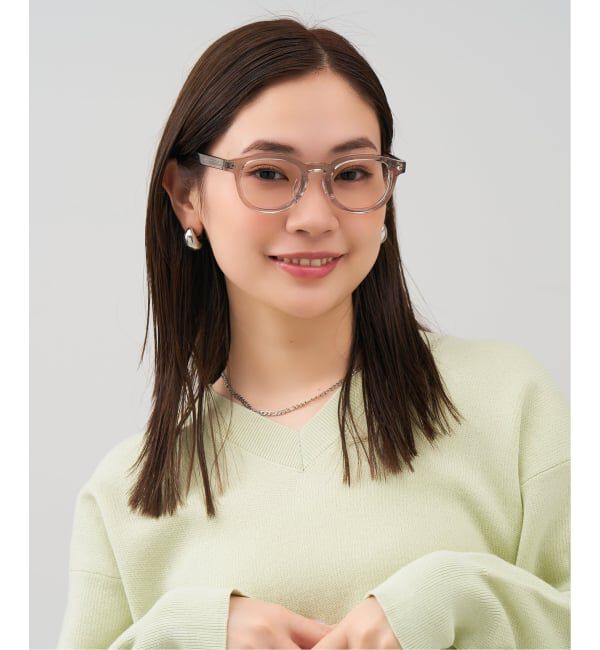  「Zoff｜JOURNAL STANDARD relume ジャーナルスタンダードレリューム  ボストン型 メガネ |  レンズ交換券付」|メガネ|薄グレー