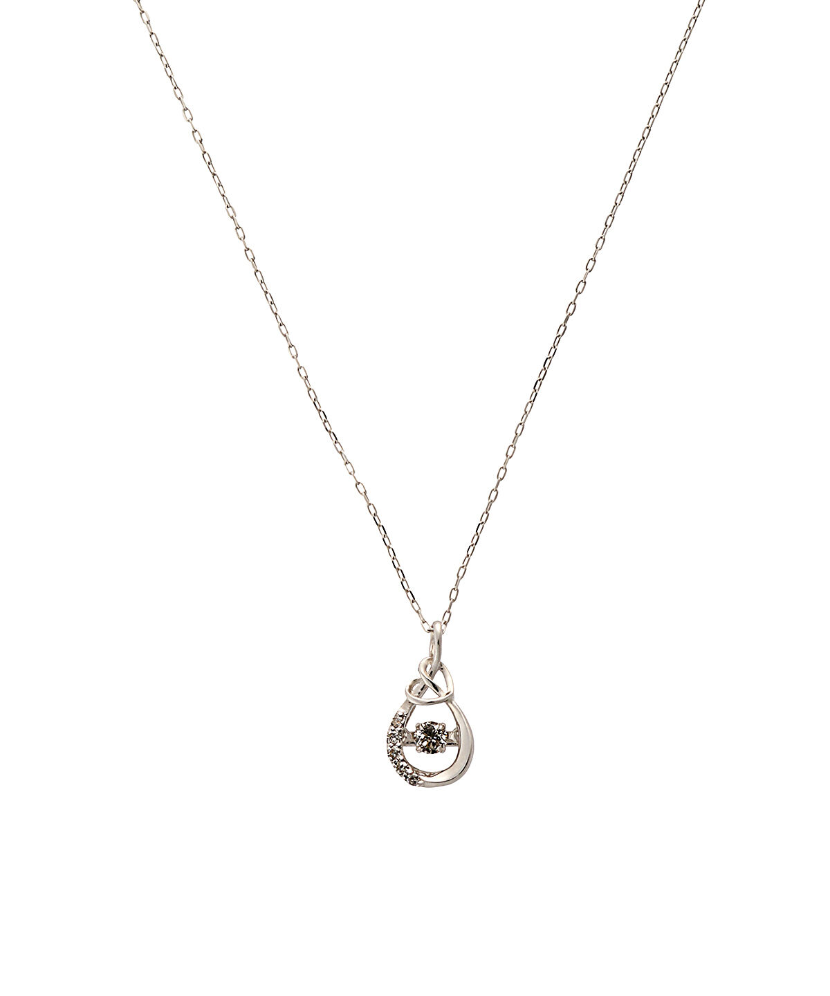 Samantha Tiara「K18 WG Infinity Love Knot スウィングルネックレス」|ネックレス|K18 WG