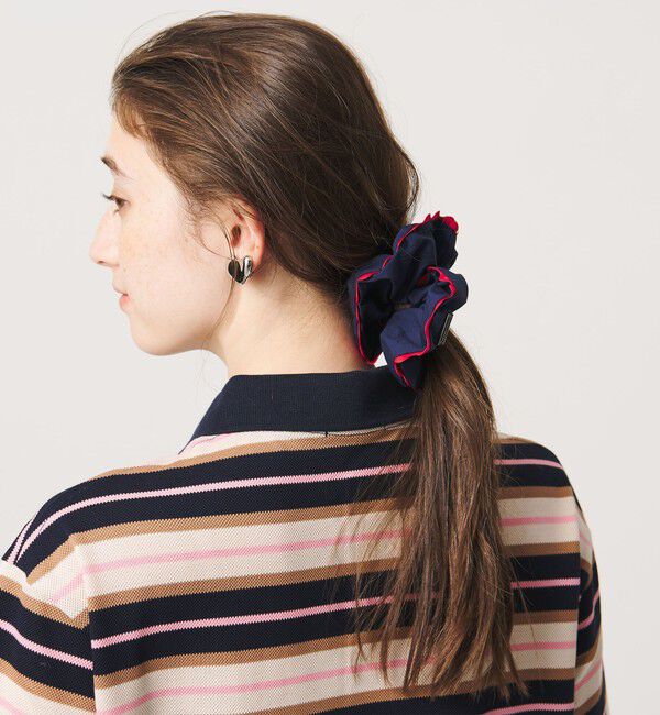 UNITED ARROWS「バイカラー パイピング シュシュ」|ヘアゴム・シュシュ|