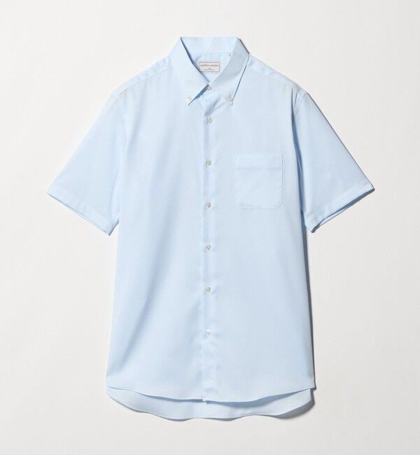UNITED ARROWS「イージーケア AG パナマ ショートスリーブ ボタンダウンカラーシャツ 抗菌防臭 通気性」|シャツ・ブラウス|