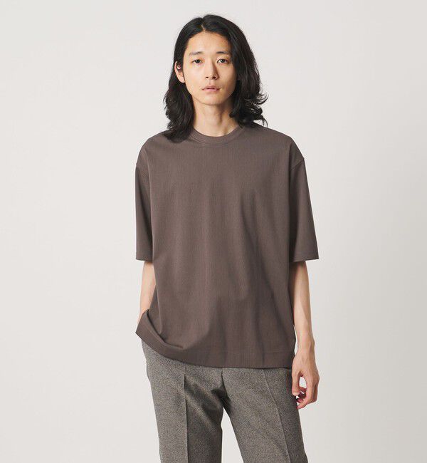 UNITED ARROWS「ALBINI アルビニ トリコット Tシャツ 抗菌防臭」|Tシャツ・カットソー|DK.GRAY