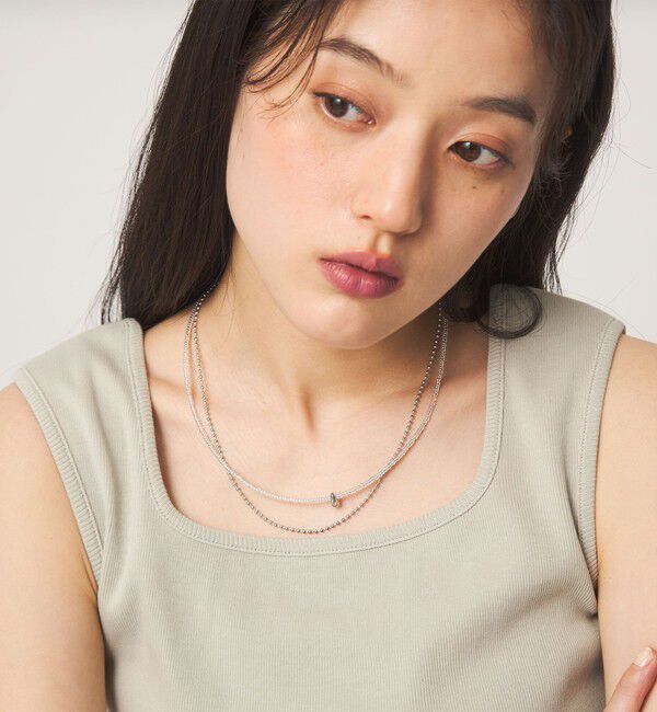 UNITED ARROWS green label relaxing「2WAY ビーズ＆ボールチェーン ネックレス」|ネックレス|