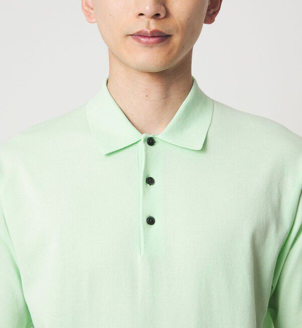 UNITED ARROWS green label relaxing「A+ プレーン 18G 半袖ニット ポロシャツ -ウォッシャブル-」|ポロシャツ|