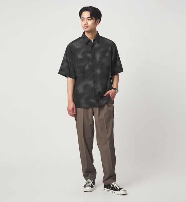 UNITED ARROWS green label relaxing「＜Phospho Graphica＞スプラッシュ パターン レギュラーカラー 半袖シャツ」|シャツ・ブラウス|