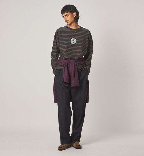 STEVEN ALAN「＜Steven Alan＞ オーガニックコットン ボーダー カットソー」|Tシャツ・カットソー|