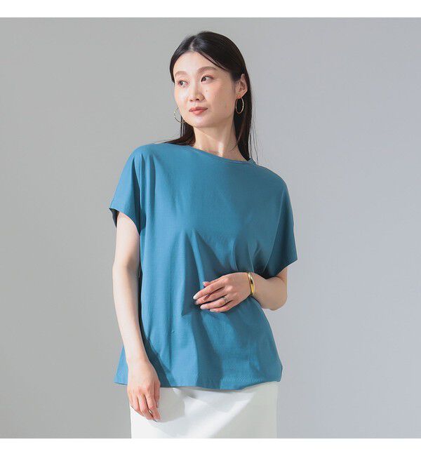 Demi-Luxe BEAMS 「ATON / スビンコットン キャップスリーブ Tシャツ」|Tシャツ・カットソー|